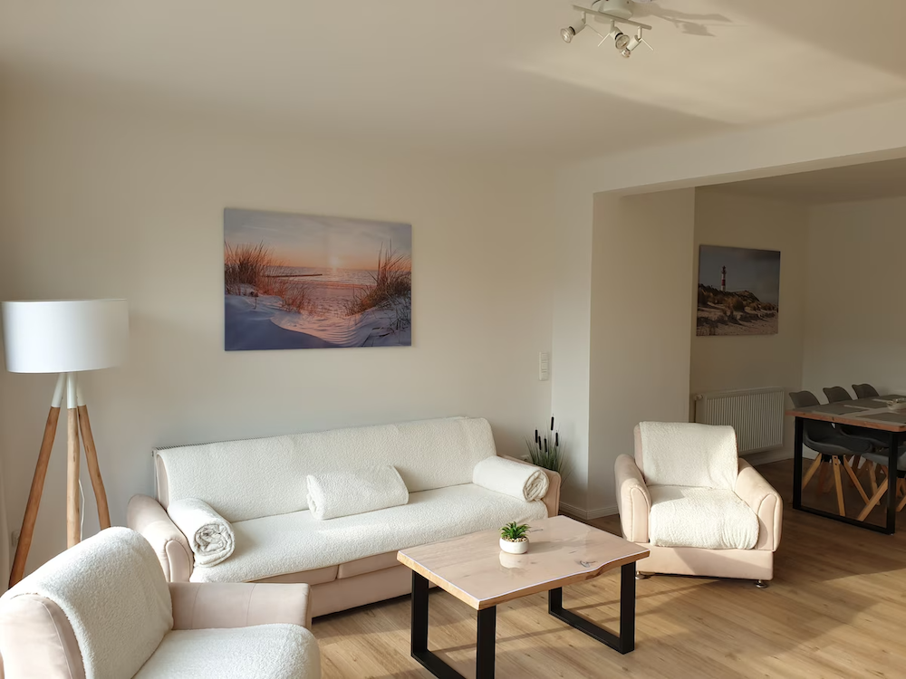 Wohnzimmer mit Blick zum Watt